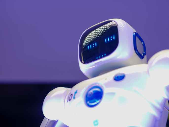 low angle shot of robot